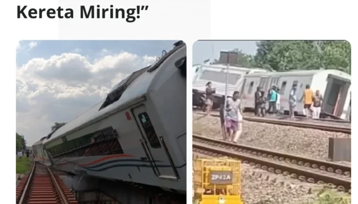 KA Purwojaya Anjlok di Bekasi, Penumpang Panik: “Tiba-tiba Kereta Miring!”