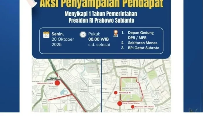 Empat Demo Besar Guncang Jakarta, Polisi Imbau Warga Hindari Monas dan DPR”
