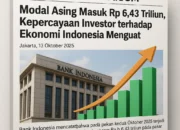 Modal Asing Masuk Rp 6,43 Triliun, Kepercayaan Investor terhadap Ekonomi Indonesia Menguat