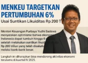 Menkeu Optimistis Pertumbuhan Ekonomi Tembus 6% Usai Suntikan Likuiditas Rp 200 Triliun