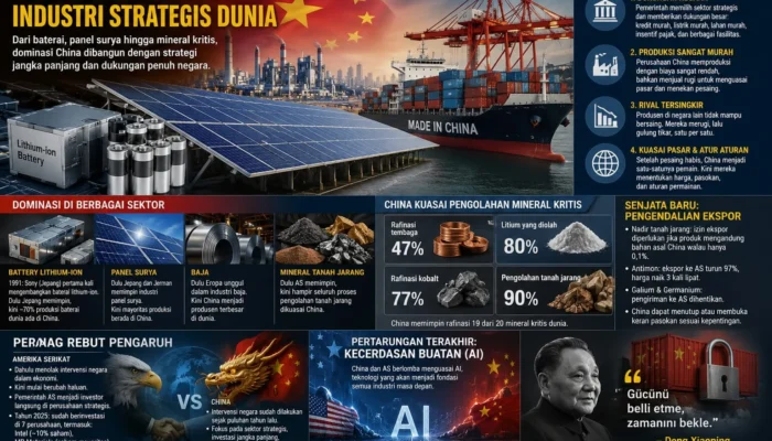 China Dinilai Perkuat Dominasi Industri Strategis, Sejumlah Negara Tingkatkan Intervensi Pemerintah