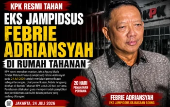 KPK Resmi Tahan Eks Jampidsus Febrie Adriansyah di Rumah Tahanan