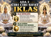 ADA 2 CIRI SIKAP IKHLAS