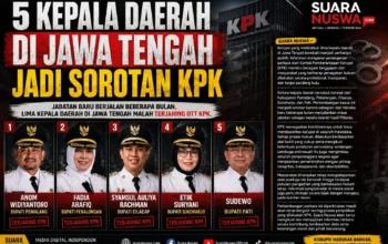 5 Kepala Daerah di Jawa Tengah Jadi Sorotan KPK