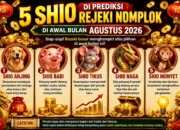 5 SHIO DI PREDIKSI REJEKI NOMPLOK DI AWAL BULAN AGUSTUS 2026