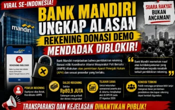 Bank Mandiri Ungkap Alasan Rekening Donasi Demo Mendadak Diblokir