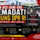 Massa Aksi Siang Hari Memadati Gedung DPR RI