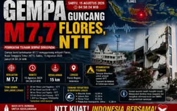 Gempa M7,7 Guncang Flores, Tsunami Sempat Diwaspadai