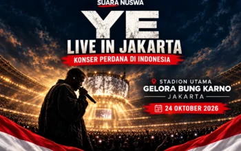 KANYE WEST GELAR KONSER PERDANA DI INDONESIA, GBK JAKARTA JADI PUSAT PERHATIAN