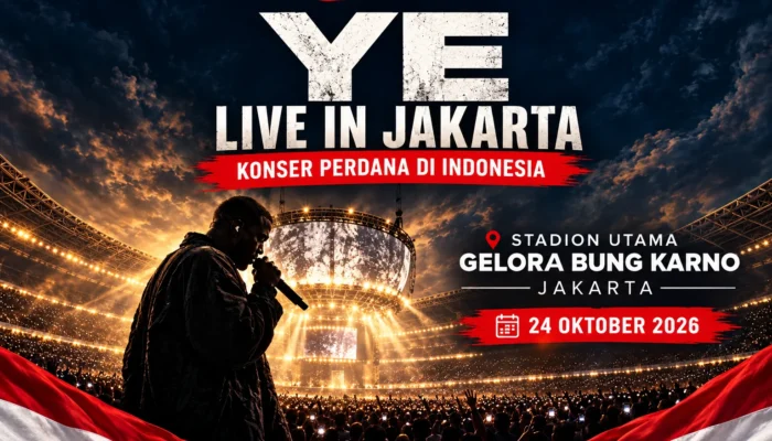 KANYE WEST GELAR KONSER PERDANA DI INDONESIA, GBK JAKARTA JADI PUSAT PERHATIAN